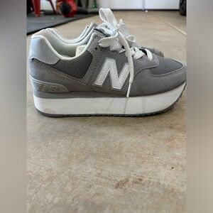 New Balance 574+ platform shoes
